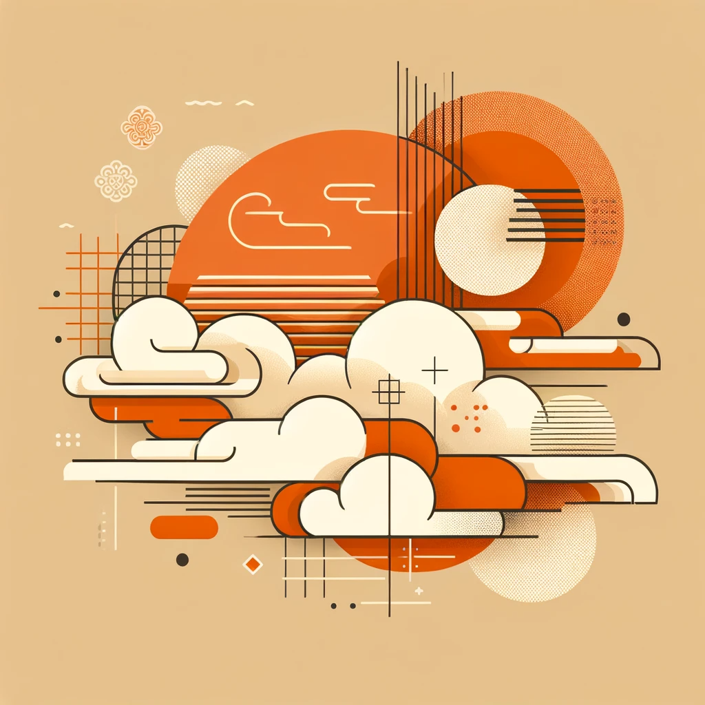 clouds and tech image